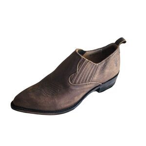 Frye Womens Brown Shoes 7 Western Leather Shootie Short Bootie